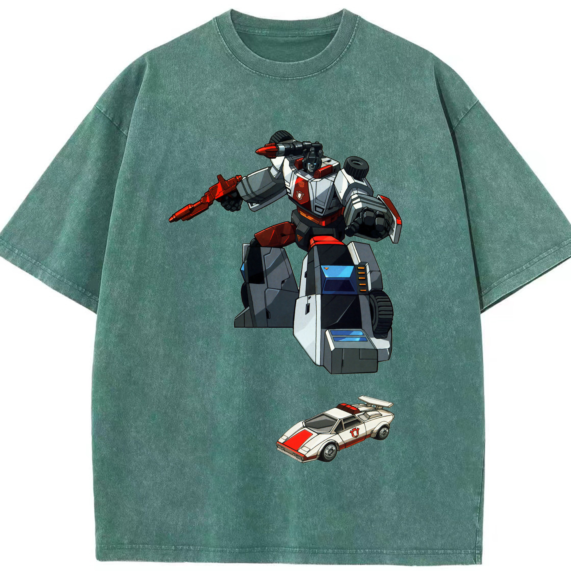 （画像用）  綿100% ヴィンテージ風 半袖Tシャツ（フロントプリント）